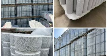 那曲 芝麻白花岗岩挡车柱、隔离柱多少钱