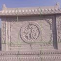 那曲 芝麻白花岗岩屏风，照壁，影壁