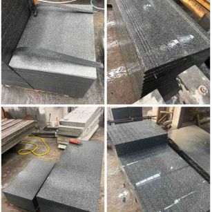 那曲 芝麻黑地铺石材