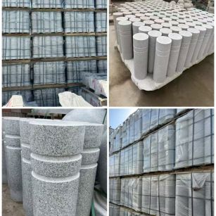 那曲 芝麻白花岗岩挡车柱、隔离柱多少钱