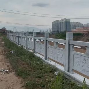 那曲 石材河道栏杆