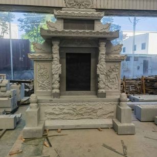 那曲 芝麻灰高档墓碑、土墓，一套也支持定做