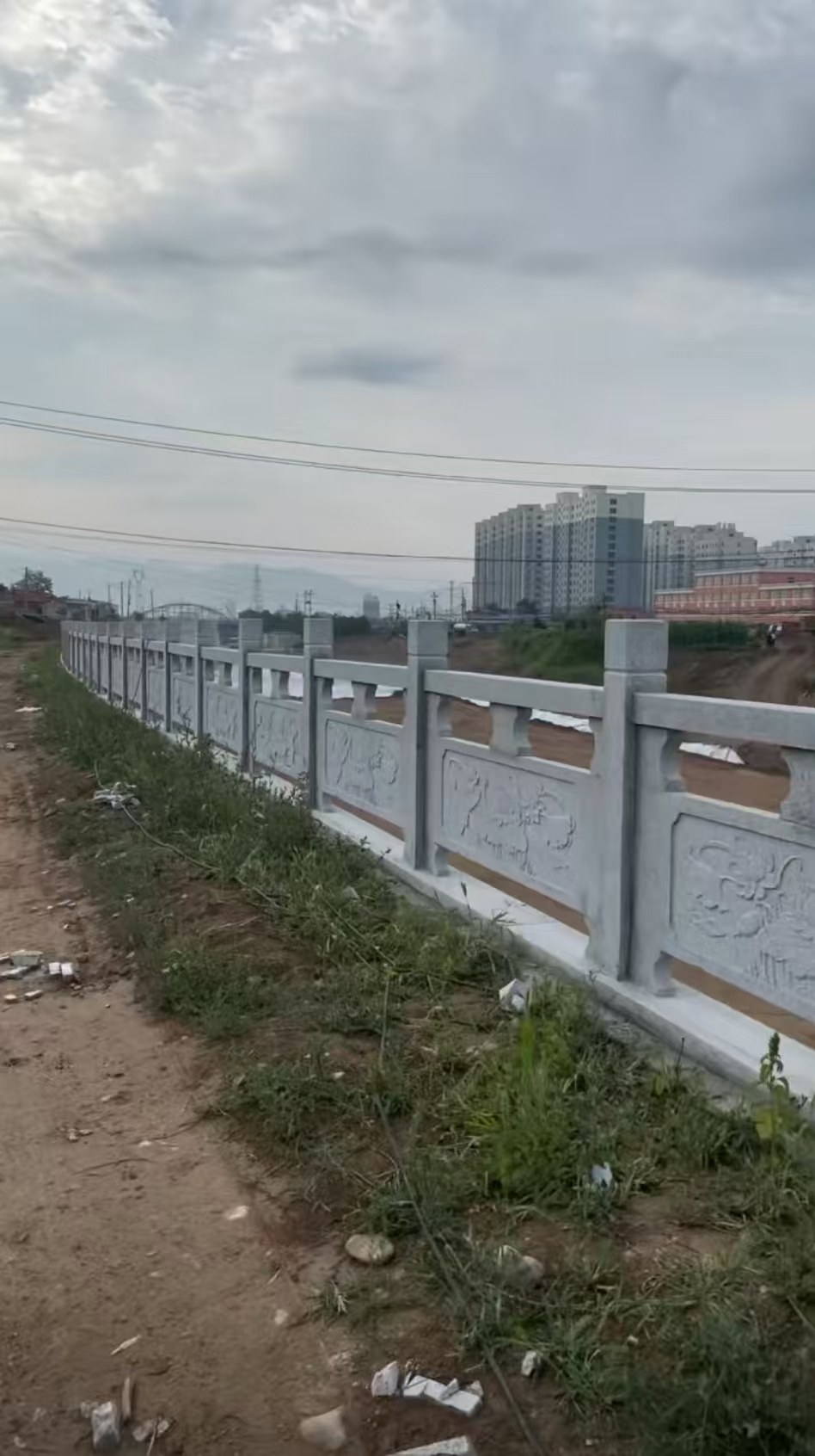 那曲 石材河道栏杆