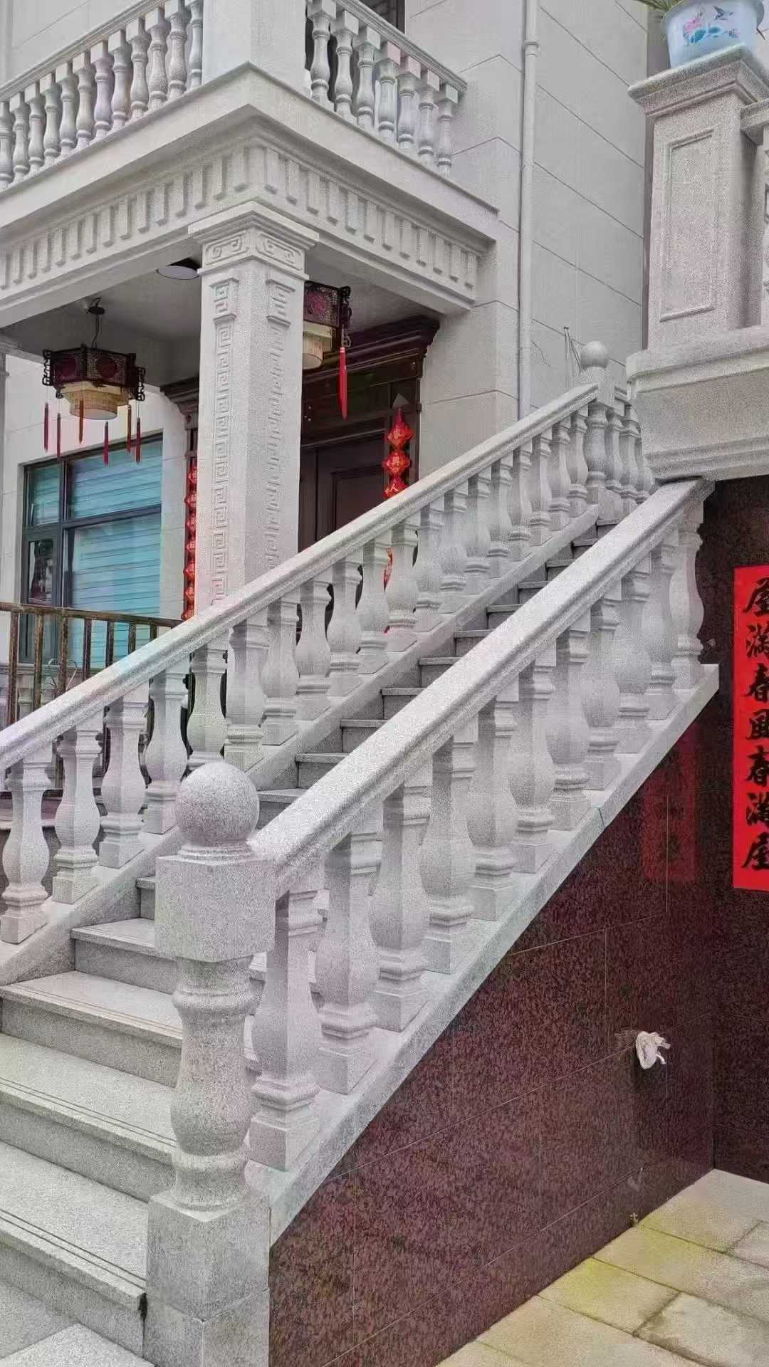 那曲 天然石材 阳台庭院护栏、栏杆