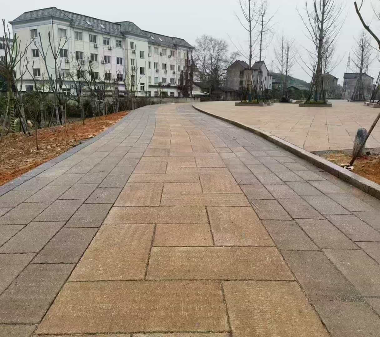 那曲仿古石铺装效果