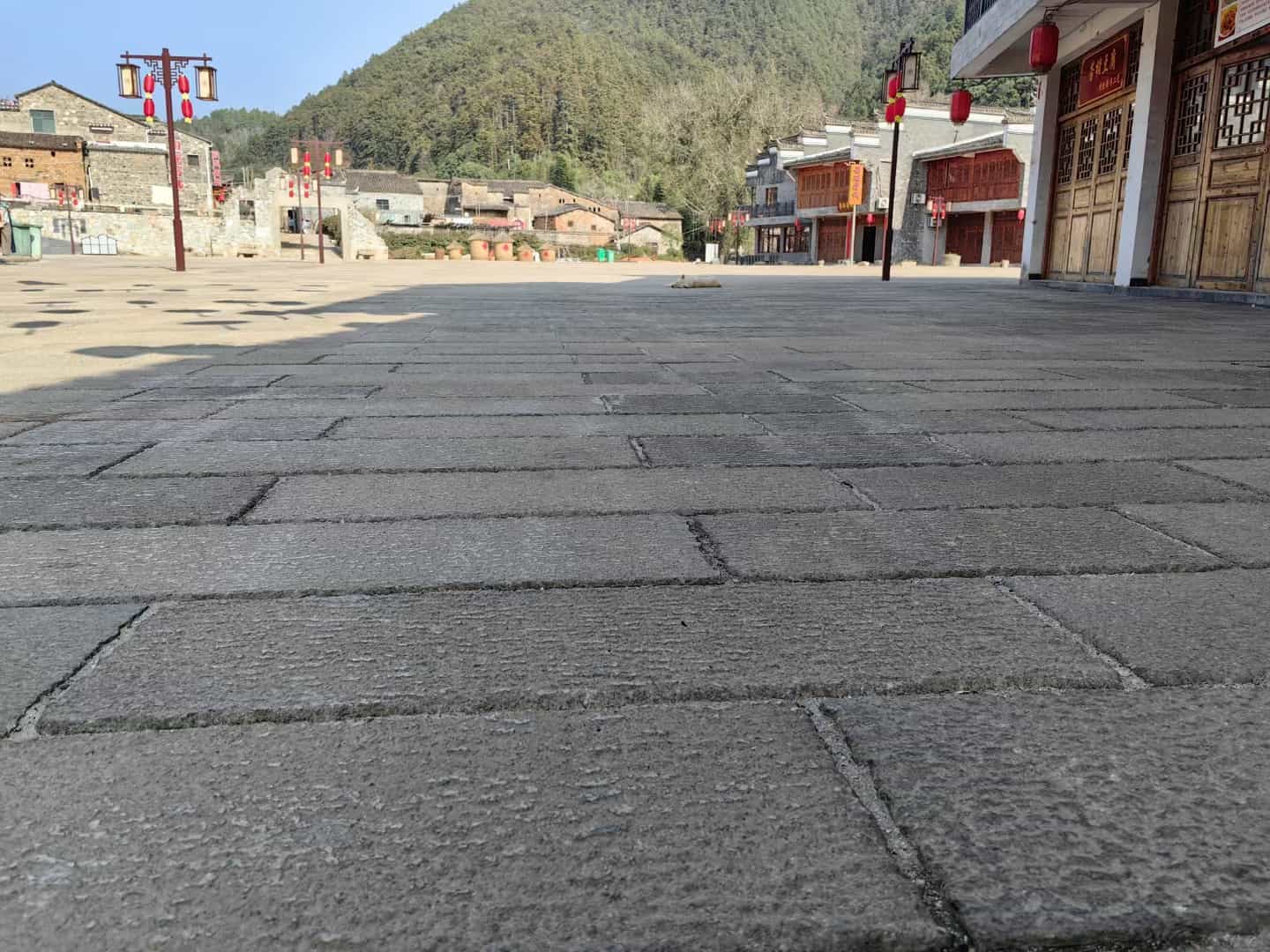 那曲仿古石铺装效果