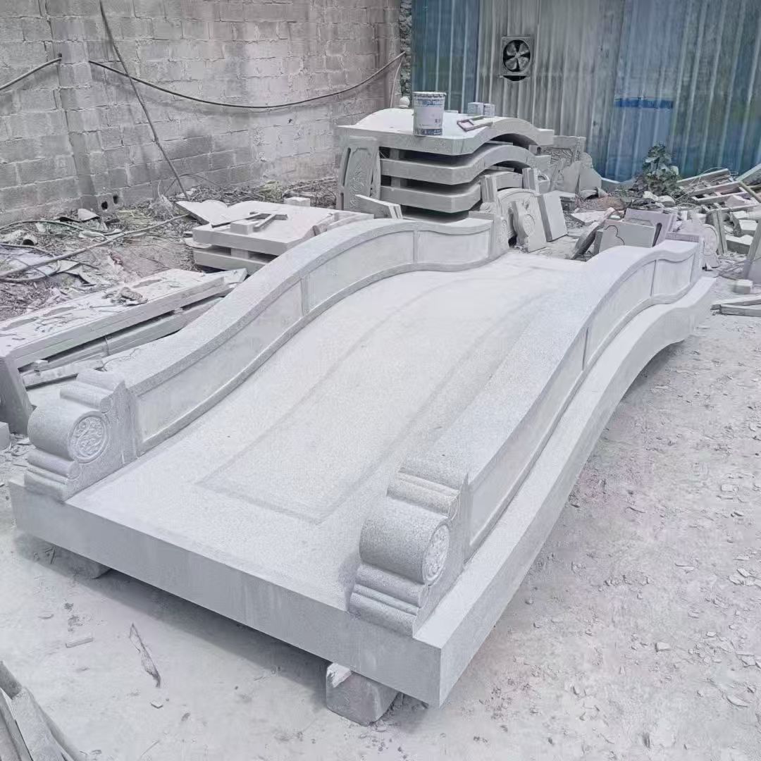 那曲 芝麻灰花岗岩园林景观 小石桥