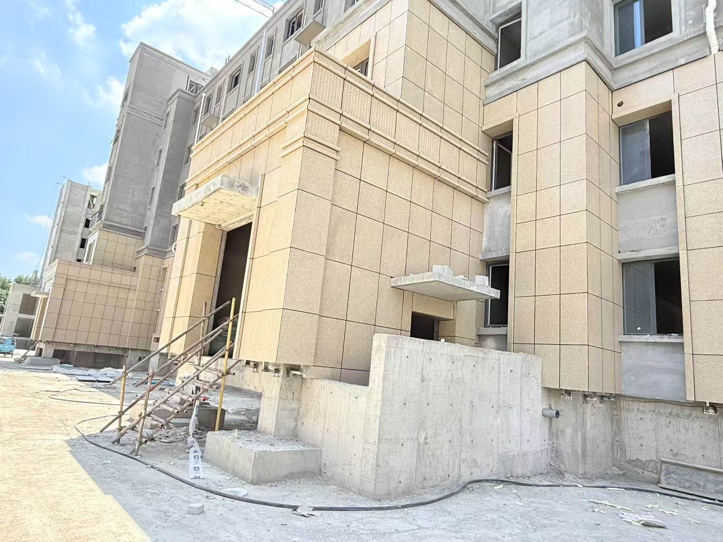那曲 黄金麻干挂，工地实拍